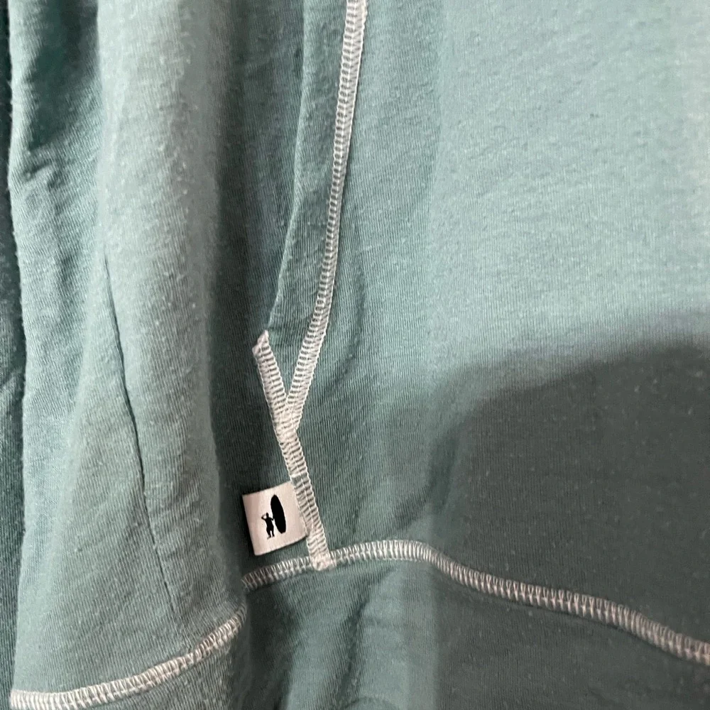 Johnnie-O Bender Melange Hoodie Pullover in Pistachio Large Men's - Picture 3 of 7